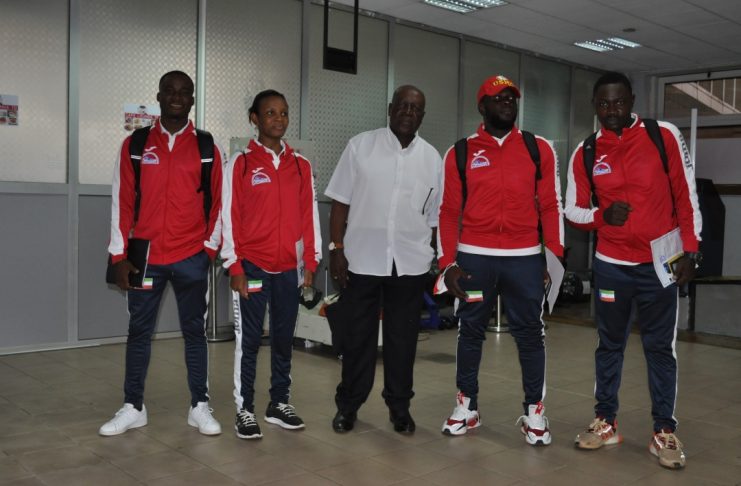 Los atletas de Guinea Ecuatorial regresan a casa tras participar en el Mundial de Natación de Budapest 2022
