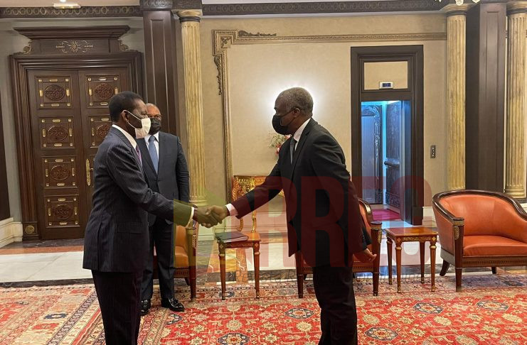 Obiang Nguema Mbasogo imparte orientaciones al nuevo Presidente del BDEAC Dieudonné Evou Mekou