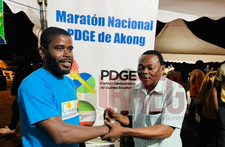 ¡Gaspar Esimi se corona campeón de la maratón nacional de Akong y se embolsa 15 millones XAF!