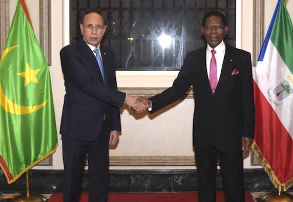 El Presidente de la República Islámica de Mauritania llega a Malabo para asistir al 54 aniversario de la Independencia Nacional