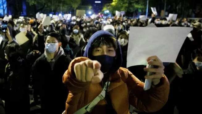 Protestas en China contra la política de 