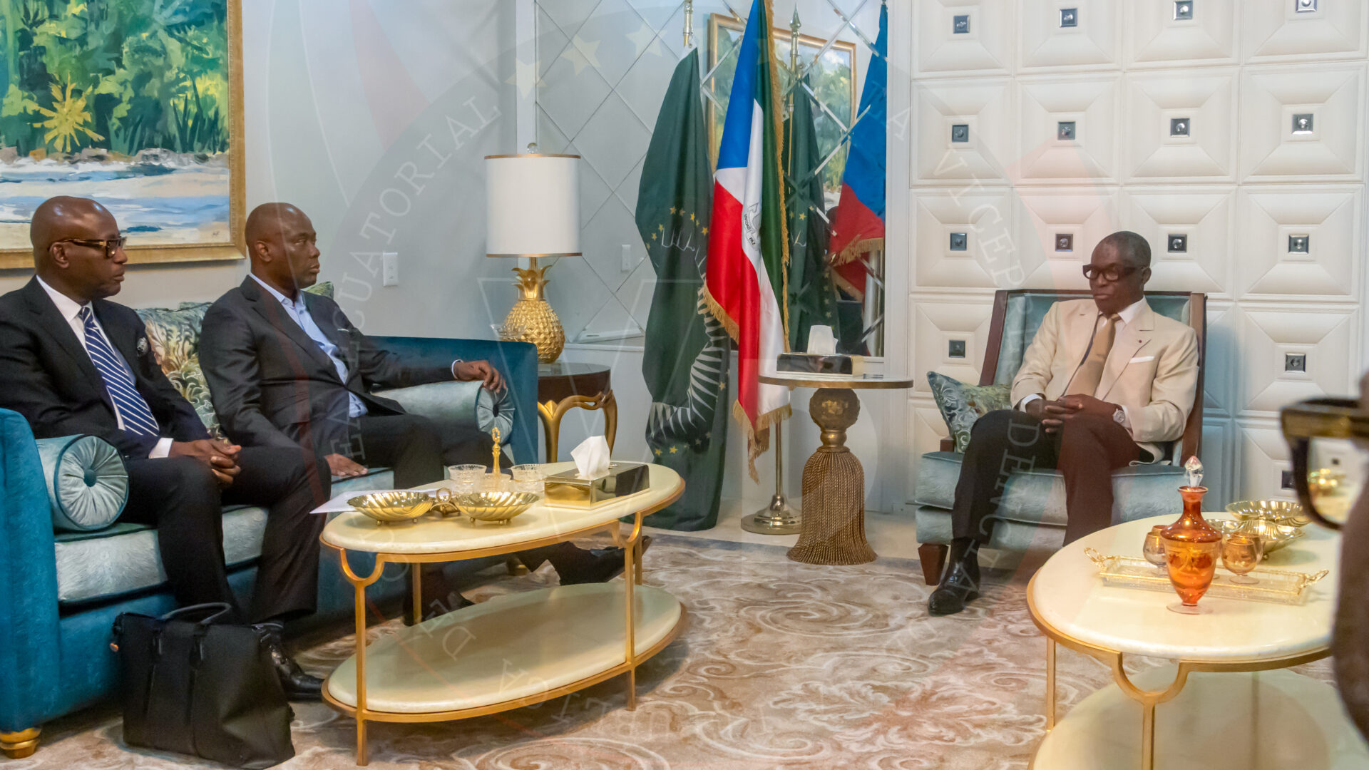 El Vicepresidente Nguema Obiang Mangué invita a las entidades bancarias Acces Bank y Vista Bank a invertir en Guinea Ecuatorial